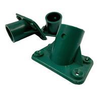 TRTO 3x Broom Handle Bracket Plastic Sweeping Brush Shaft 1 1/8 Head Support 4 Holes