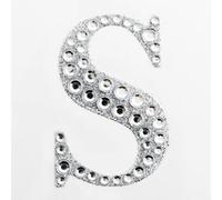 TRTO 5cm Large Diamante Glitter Letters Numbers Stickers - Self Adhesive Craft Easy to Stick Useful for Decoration