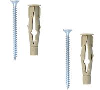TRTO 5Pcs Plasterboard Cavity Wall Fixings M8 x 50mm Heavy Duty Hollow Rawl Plugs Easy To Use on Walls