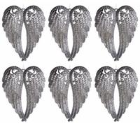 TRTO 6Pcs Fairy Wings Christmas Tree Baubles Decorations Useful For Xmas