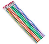 TRTO 7X Flexible Pencils + ERASERS Kids Childrens Fun School Stationery Bendy Easy to Use and Useful for Gifts