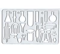 TRTO Chemistry Science Test Tube Experiment Symbols Stencil Template School College Easy to Use