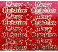 TRTO Merry Christmas Peel Off Sticker Sheet for Card Making Scrapbooking Crafts Easy to Use and Fits