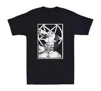 TRTRTRRERE Choke Me Satan Unholy Occult Gothic Evil Funny Retro Men's Short Sleeve T-Shirt Black