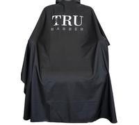TRU BARBER Hairdressing Cape XXL, With Silicone Collar, 100% Polyester, Lightweight and Water Resistant, Professional Salon Cape with Snap Closure for Haircutting.