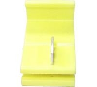 TRU Components 1583190 Quick Clamp Connector Flexible: 4-4 mm² Rigid 2.50-2.50 mm² Number of Poles: 2 Yellow