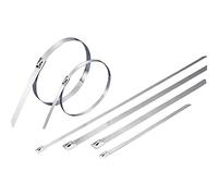 TRU COMPONENTS 1592775 TC-BCT362L203 Cable Ties 362 mm 7.90 mm Silver Pack of 1