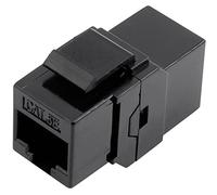 TRU Components 93013c1176 RJ45 Double Coupling 1425900 Adaptor Straight Black 1 Piece