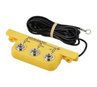 TRU Components TC-12277208 Earth Plug 3 x 10 mm Push Button Connector, Angled Shape with Cable Pack of 1