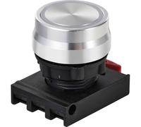 TRU Components TC-12835252 ONPOW26BK-ZE/W Push button front element Button