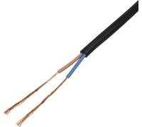 TRU Components TC-13389160 Rubber Hose Cable H05RN-F 2 x 0.75mm² Black 100m