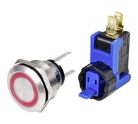 TRU COMPONENTS TC-9201352 Push Button 250 V 15 A 1 x On/Off IP65 Switch 1 Piece