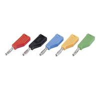 TRU Components TC-R8-B19 B Büschelplug Stecker, gerade Stift-Ø: 4mm black