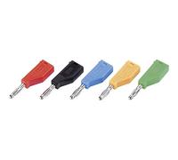 TRU Components TC-R8-B19 BL Büschelplug Stecker, gerade Stift-Ø: 4mm blue