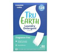 Tru Earth Eco-Strips Laundry Detergent (Fragrance-Free) - Eco-Friendly Ultra Concentrated Laundry Strips (64 Loads)