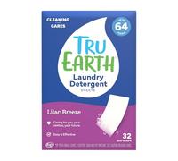 Tru Earth Eco-Strips Laundry Detergent Strips - 32 Loads - Eco-Friendly, Biodegradable Packaging, Ultra-Concentrated, Pre-Measured Strips, Easy Storage - For Machine & Hand Washing - Lilac Breeze, 3g