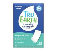 Tru Earth Eco-Strips Laundry Detergent Strips 32 Loads. No Plastic Packaging, Ultra-Concentrated, Pre-Measured Strips, Easy Storage. For Machine & Hand Washing, Fragrance Free