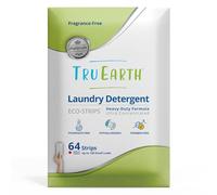 Tru Earth Platinum Eco-Strips Laundry Detergent Strips 64 Loads. No Plastic Packaging, Ultra-Concentrated, Pre-Measured Strips, Easy Storage. For Machine & Hand Washing, Fragrance Free
