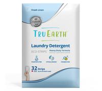 Tru Earth Platinum - Heavy Duty Laundry Detergent Sheets - Up to 64 Loads (32 Sheets) Fresh Linen Scent - Ultra-Concentrated Formula - Eco-Friendly