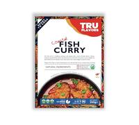 TRU Flavors Costal Fish Curry Paste 250g | Ready to Cook in 15 mins | Serves 3 | Just add Fresh Fish, Mutton, or Meat | No Preservatives | Eat with Chawal or Roti | Indian Masala Gravy