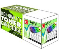Tru Image 1C_707C High Yield Cyan Laser Toner Cartridge Compatible with Canon 707C