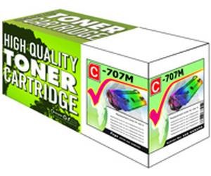 Tru Image 1C_707M High Yield Magenta Laser Toner Cartridge Compatible with Canon 707M