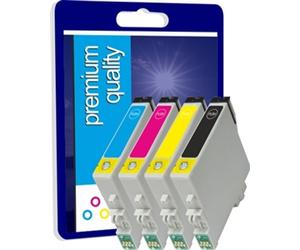 Tru Image T1285x1 Premium High Yield Compatible Multipack CMYK Ink Cartridges for T128540, 58ml