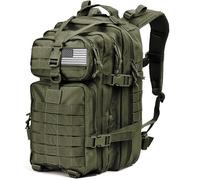 Tru Salute 45L Military Tactical Backpack Large Army 3 Day Assault Pack Molle Bugout Bag Rucksack, Amy Green, L, Military Backpacks