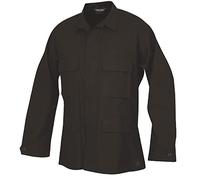 Tru-Spec 100% Cotton Ripstop BDU Jacket, Black, Large, Regular Length 1532005