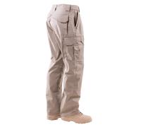 Tru-Spec Men's 24-7 Series Original Tactical Pant - Reliable Pants for Men - Ideal for Hiking, Camping, EMT, and Tactical Use - 65% Polyester, 35% Cotton - Khaki - 40W x 32L