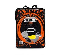 Tru Tension - Car Valet Kit - Cloth, Sponge, Brushes & Foldable Bucket