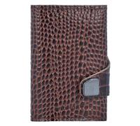 Tru Virtu Click & Slide credit card case wallet RFID leather 6.5 cm brown