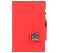 Tru Virtu Click & Slide credit card case wallet RFID leather 6.5 cm red