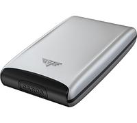 Tru Virtu® Credit-Card-Holder Ultra Light Aluminium case Silver Arrow I Card-case I cardholder-RFID-NFC-Protection I Made of Aluminium I Card Storage I Slim Wallet I cardholder