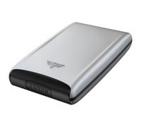 TRU Virtu® Credit Card Holder - Ultra Light Aluminium Case - Silver Arrow - RFID NFC Protection - Slim Wallet
