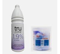 Tru zone 1.9% 6vol Cream Peroxide 1 Litre & Trulites Rapid Blue Powder Hair Bleach 500g