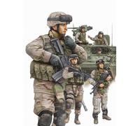 Trumpeter 00424 - 1:35 Modern U.S. Army Armor Crewman & Infantry - New