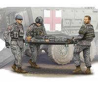 Trumpeter Model Kit 00430 1:35 Modern U.S. Army Stretcher Ambulance Team, 4 figures