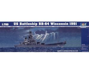 TRU05706 - Trumpeter 1:700 - USS Wisconsin BB-64 1991