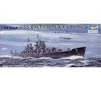 Uss Baltimore CA-68 1943 Battleship 1:700 Plastic Model Kit TRUMPETER