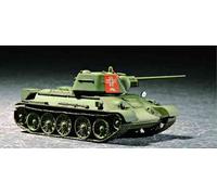 Soviet T-34/76 Model 1943 Tank 1:72 Plastic Model Kit TRUMPETER