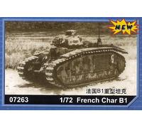 Trumpeter 07263 - 1:72 French Char B1Heavy Tank - New