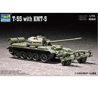 Trumpeter 07283 1/72 Russian T-55 Medium Tank With KMT-5