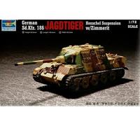 Trumpeter Plastic Model Kit 1/72 (20mm) JagdTiger (Henschel) with Zimmerit