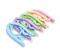 Trubetter 10 Pcs Plastic Travel Hangers - Portable Foldable Clothes Drying Rack for Travel