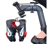 TrubliFit Deluxe Metal Shoe Hangers for Peloton Bike, Black, 2-Pack, Stainless Steel