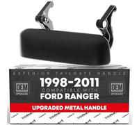 TruBuilt 1 Automotive 1998-2011 All Metal Ford Ranger Pickup Tailgate Handle Replacement, Rear Smooth Black OEM Style Finish, All Metal Parts, Upgrade T1A XL5Z-9943400-Metal