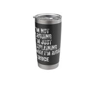 Truce Quote Funny Birthday Custom Name Idea Engineer Stainless Steel Insulated Tumbler