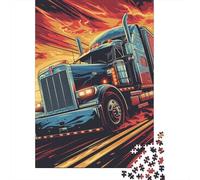 Truck 1000 Pieces Puzzles Wooden Puzzle for Teenager Funny Jigsaw Puzzles 1000pcs (75x50cm)