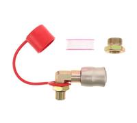 Truck Air Tank High Pressure Quick Connect Elbow Valve Fitting | Metal and Rubber Build, Push to Connect Sealing, for Pneumatic Tool Fittings and Truck Tanks